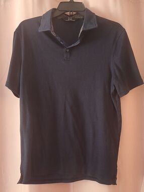 Men's Wearhouse Navy Polo Shirt - Michael Strahan Small